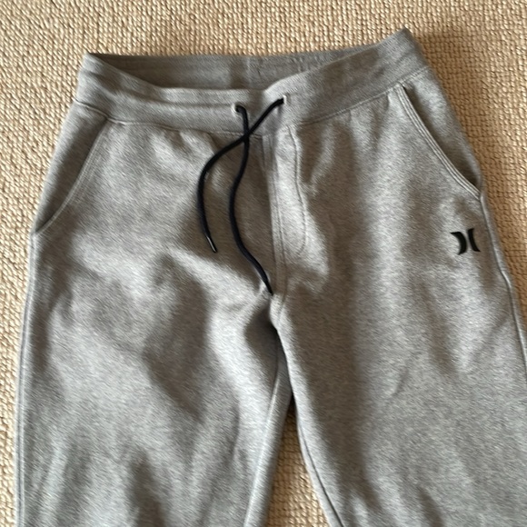 Men’s Hurley size S light grey jogger sweatpants - Picture 3 of 7